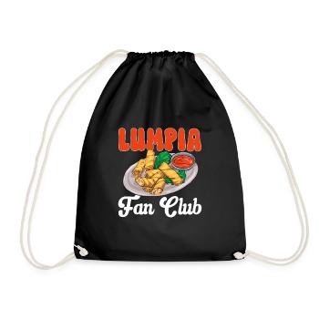 Lumpia Philippinisches Essen Philippinen - Turnbeutel - Schwarz - Vorne