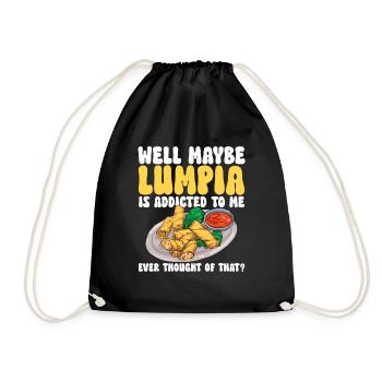 Lumpia Philippinisches Essen Philippinen - Turnbeutel - Schwarz - Vorne