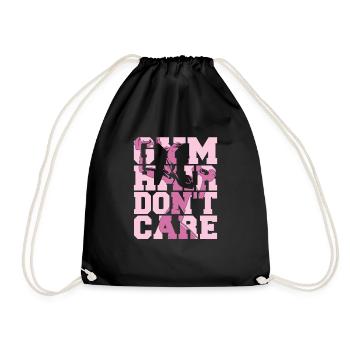 Weightlifting Weightlifting Hair - Drawstring Bag - black - Front