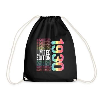 Édition limitée depuis 1930 anniversaire Vintage des années 1930 - Sac de sport léger - noir - Devant