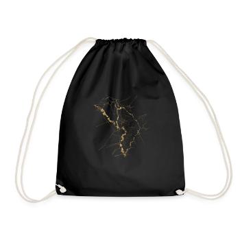 Kintsugi Kintsukuroi imparfait Art japonais Wabi S - Sac de sport léger - noir - Devant