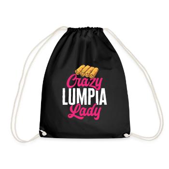 Lumpia Philippinisches Essen Philippinen - Turnbeutel - Schwarz - Vorne