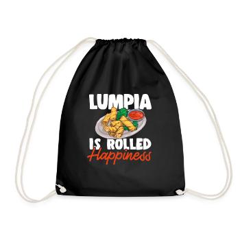 Lumpia Philippinisches Essen Philippinen - Turnbeutel - Schwarz - Vorne