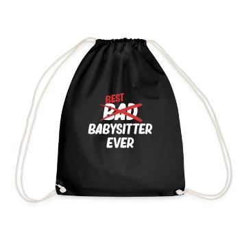 Meilleure baby-sitter jamais drôle - Sac de sport léger - noir - Devant