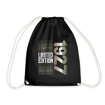 Limited Edition seit 1927 Geburtstag Vintage 1927 - Turnbeutel - Schwarz - Vorne