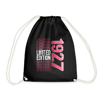 Limited Edition seit 1927 Geburtstag Vintage 1927 - Turnbeutel - Schwarz - Vorne