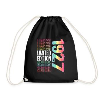 Limited Edition seit 1927 Geburtstag Vintage 1927 - Turnbeutel - Schwarz - Vorne