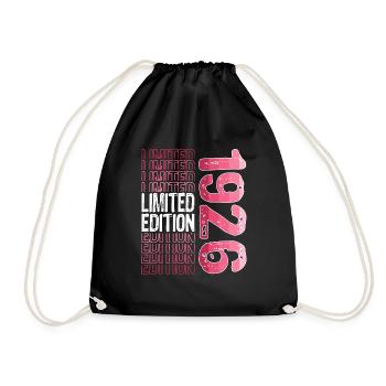 Limited Edition Since 1926 Birthday Vintage 1926 - Drawstring Bag - black - Front