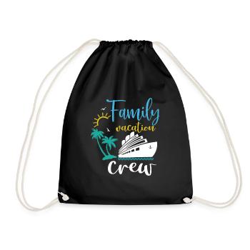 Cruise Family Trip Family Patry Ship Holidays - Drawstring Bag - black - Front