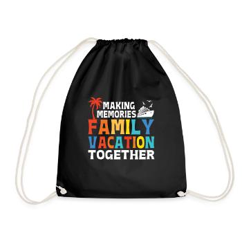 Cruise Family Trip Family Patry Ship Holidays - Drawstring Bag - black - Front