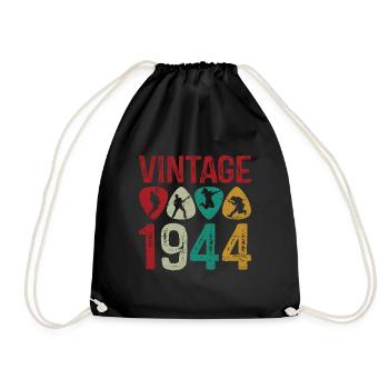 vintage 1944 Guitar Pick guitariste Cool guitare - Sac de sport léger - noir - Devant