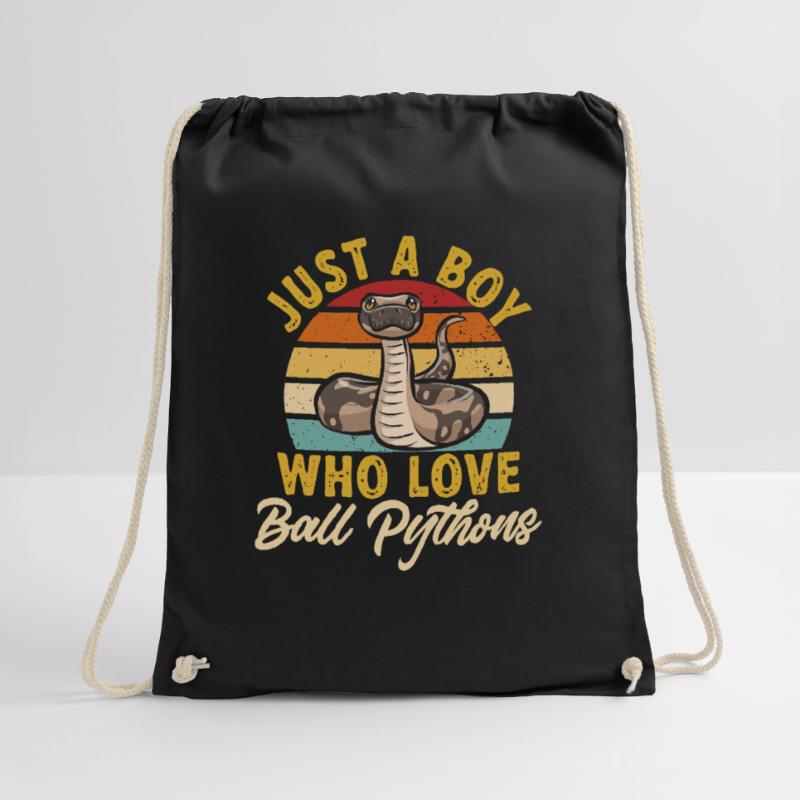Ball Python Snake King Python Drawstring Bag