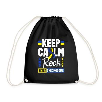 L’amour ne compte pas les chromosomes du syndrome de Down - Sac de sport léger - noir - Devant