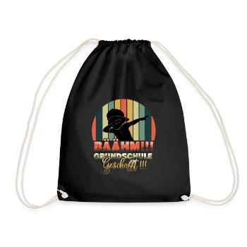 Elementary School Completed School Student - Drawstring Bag - black - Front