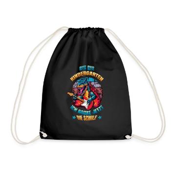 Enrollment Bye Bye Kindergarten I Rock The - Drawstring Bag - black - Front