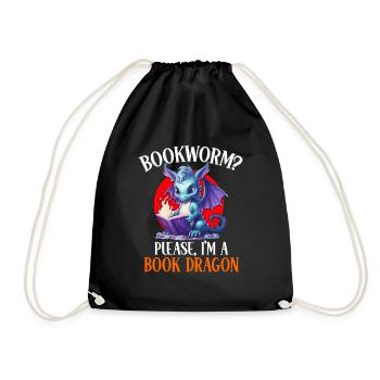 Dragons et livres Nerd Dragon Lover - Sac de sport léger - noir - Devant
