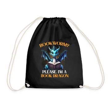 Dragons et livres Nerd Dragon Lover - Sac de sport léger - noir - Devant