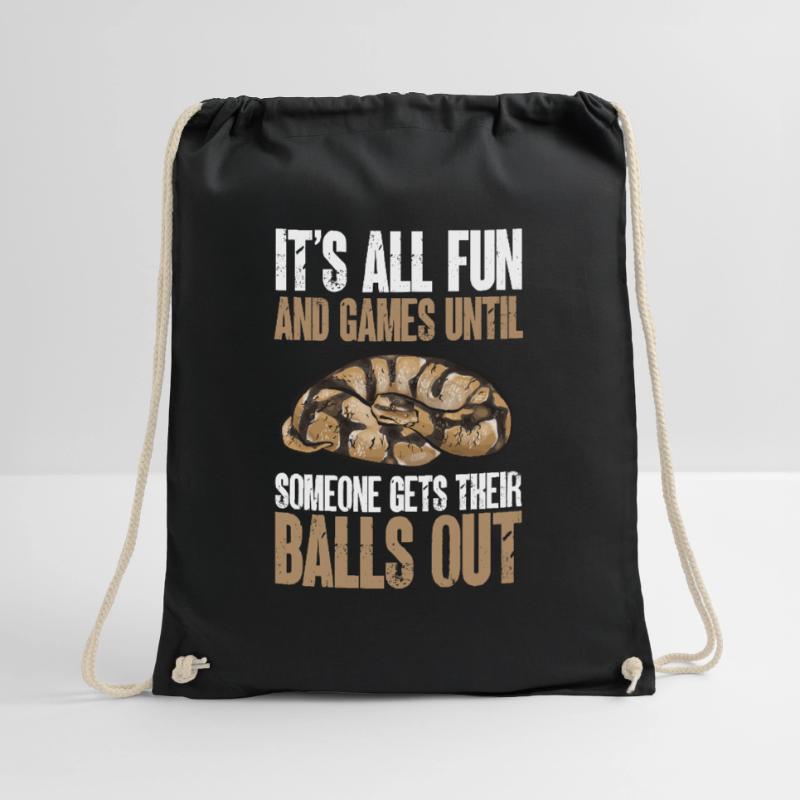 Ball Python Schlange Königspython Turnbeutel