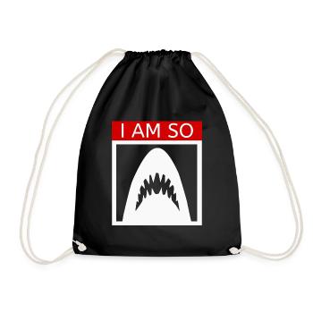 I am so Hai - Turnbeutel - Schwarz - Vorne