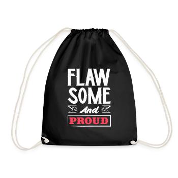 Embrace Your Quirks - Authenticity Is Gorgeous - Drawstring Bag - black - Front