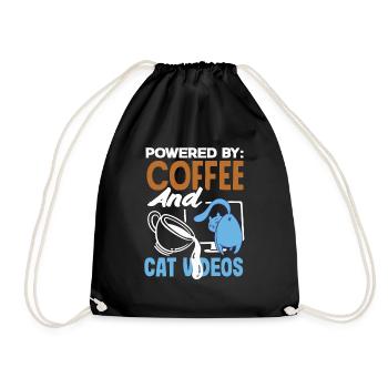 Emergency Chocolate Bar Humorous Stress-Relief - Drawstring Bag - black - Front