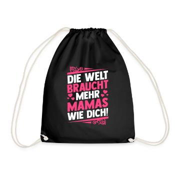 Mom Mother's Day Mom - Drawstring Bag - black - Front