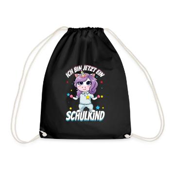 Je suis une licorne d’écolier maintenant - Sac de sport léger - noir - Devant