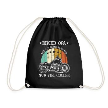 Biker Grandpa Juste Beaucoup Plus Cool Messieurs Retraité Retraite - Sac de sport léger - noir - Devant