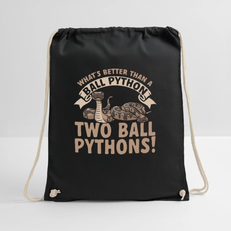Ball Python Snake King Python Drawstring Bag