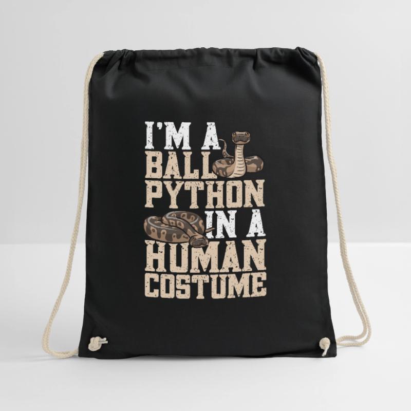 Ball Python Snake King Python Drawstring Bag