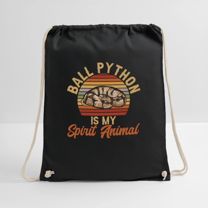Ball Python Snake King Python Drawstring Bag
