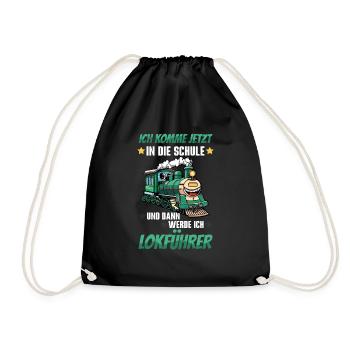 Je vais à l’école de temps en temps, puis je vais - Sac de sport léger - noir - Devant