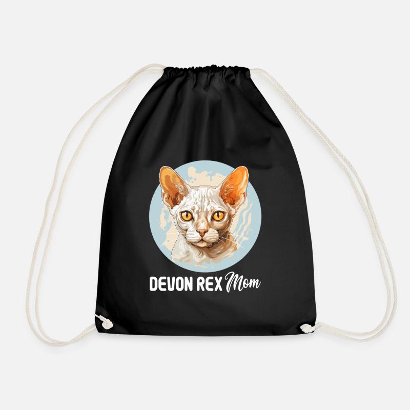 Devon Rex Kätzchen Devon Rex Katze - Turnbeutel - Schwarz