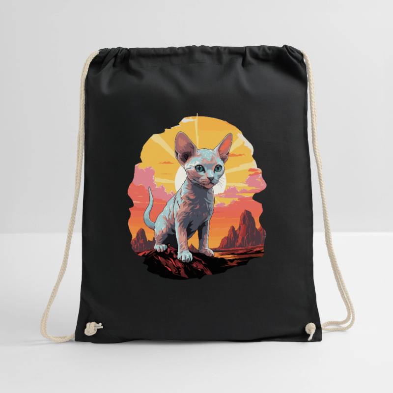 Devon Rex Kätzchen Devon Rex Katze Turnbeutel