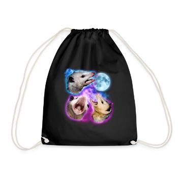 Opossums Dans L’espaceDrôle Opossum Opossum - Sac de sport léger - noir - Devant