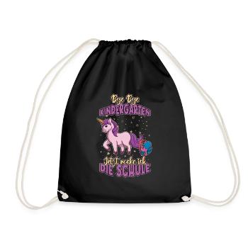 Bye Bye Kindergarten Enrollment Now I'm Rocking - Drawstring Bag - black - Front