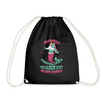 Bye Bye Kindergarten I'm Glittering Now In The - Drawstring Bag - black - Front