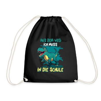 School enrollment out of the way I have to go to school - Drawstring Bag - black - Front