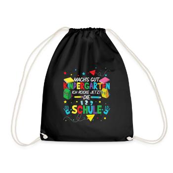 Prends soin de la maternelle Je suis à l’école maintenant - Sac de sport léger - noir - Devant