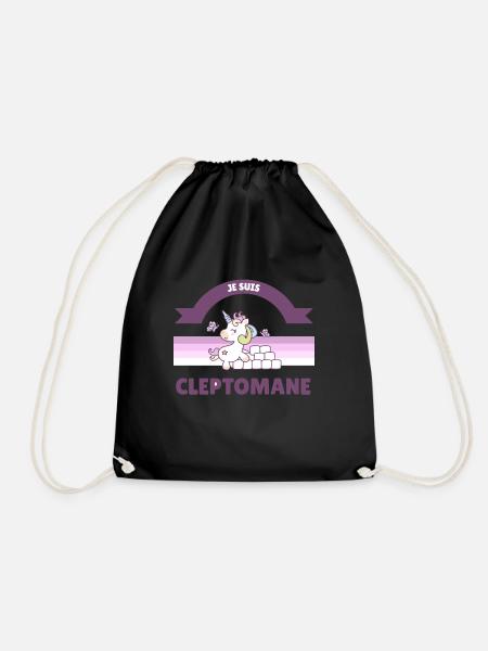 Je Suis Une Licorne Cleptomane - Sac de sport léger - noir