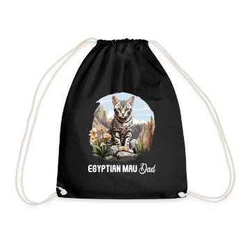 Mau égyptien Chaton Chat égyptien Mau - Sac de sport léger - noir - Devant
