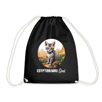 Mau égyptien Chaton Chat égyptien Mau - Sac de sport léger - noir - Devant