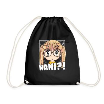 Anime Manga Nani Anime - Turnbeutel - Schwarz - Vorne