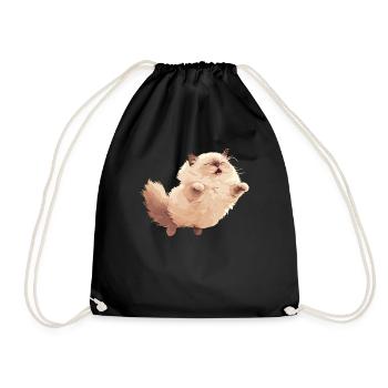 Himalayan Cat Colourpoint Katze - Drawstring Bag - black - Front