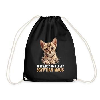 Mau égyptien Chaton Chat égyptien Mau - Sac de sport léger - noir - Devant