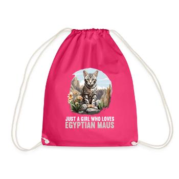 Egyptian Mau Kitten Cat Egyptian Mau - Drawstring Bag - fuchsia - Front