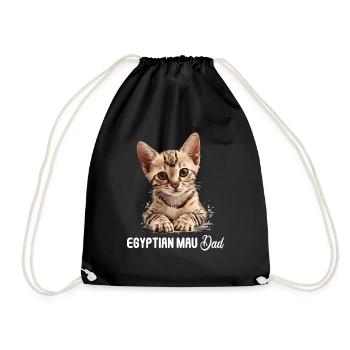 Mau égyptien Chaton Chat égyptien Mau - Sac de sport léger - noir - Devant