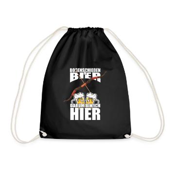 Drôle de dicton Archery Beer - Sac de sport léger - noir - Devant