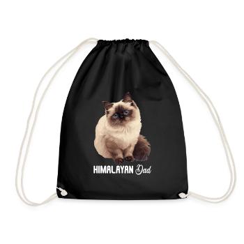 Himalayan Cat Colourpoint Katze - Drawstring Bag - black - Front