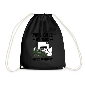 Embrace the Mission Military Time Adventure Call - Drawstring Bag - black - Front
